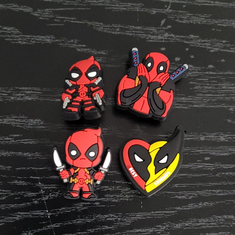 Marvel Deadpool and Wolverine Jibbitz Charms For Crocs